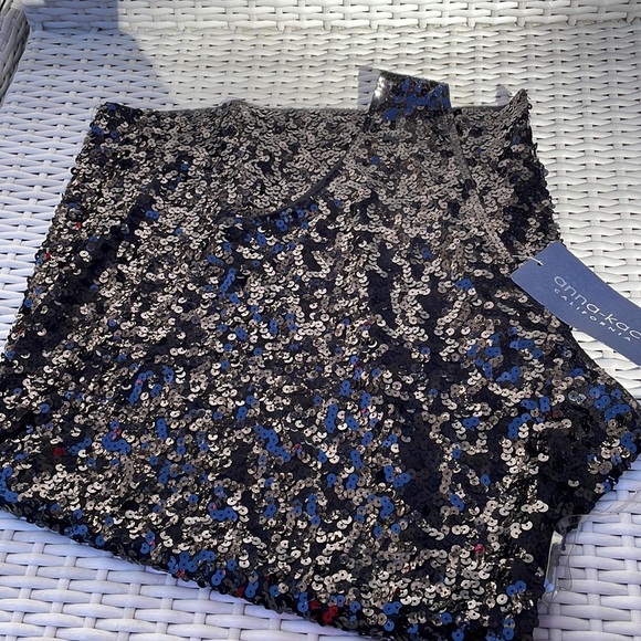 NWT- Anna-Kaci One-Shoulder Sequin Mini Dress Size S - Picture 9 of 11